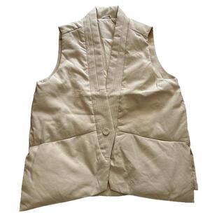 羽绒马甲女款外穿V领高级感白鸭绒冬季时髦洋气欧货潮时髦马夹潮