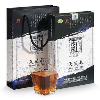 湖南安化黑茶白沙溪金花茯砖茶天尖正宗茯茶天茯茶1kg茶叶