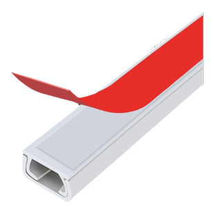 明装电线走线槽pvc网线明线理线槽盒自粘方形光纤压线槽5米套餐