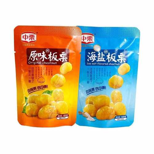 中栗板栗原味海盐板栗仁即食小包装去皮香甜休闲小吃坚果零食有鸣
