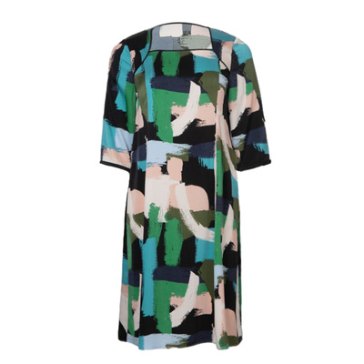 美丽客栈优雅修身缎面连衣裙