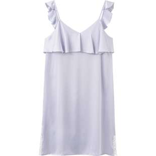 马克公主情侣睡衣女夏天冰丝纯欲风吊带睡裙高级感家居服男士套装