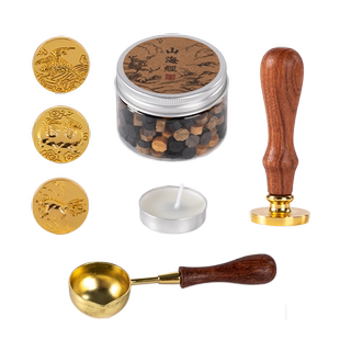 国家图书馆山海经火漆章套装复古混色信封口蜡文创生日创意礼物