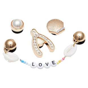 适配crocs洞洞鞋鞋花卡骆驰装饰扣智必星配饰DIY创意搭配金属鞋扣