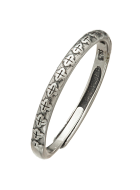 纤细戒指复古925纯银欧美女气质