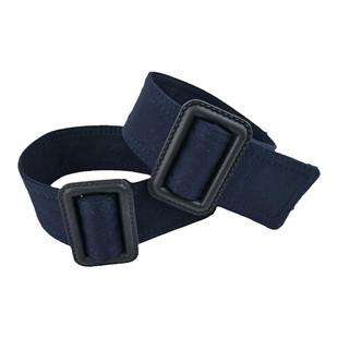 风衣袖口绑带女腕带装饰外套配件涤纶棉袢束布料细袢扣藏青色袖带