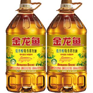 金龙鱼特香低芥酸菜籽油菜油4L*2桶非转基因健康食用油