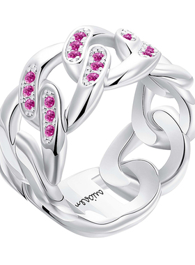 nescius古巴链戒指小众饰品