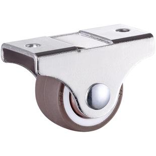 1寸万向轮脚轮轴承静音轮橡胶轮榻榻米抽屉定向滑轮地轮滚轮轮子