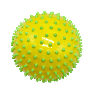 幼儿园弹力炫彩按摩球 儿童感统训练伊诺特双色刺刺球玩具哈哈球