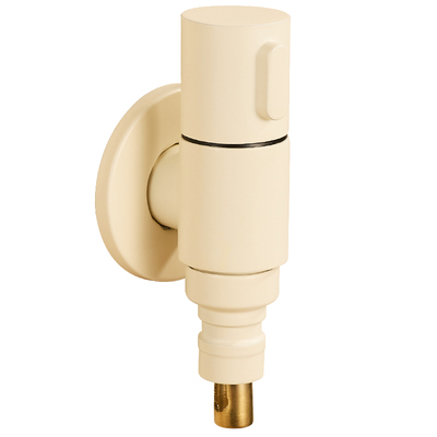 洗衣机水龙头全铜奶白4分6分通用