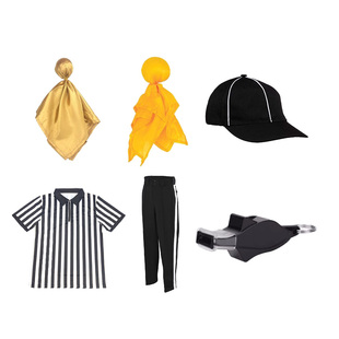 橄榄球裁判服裁判专用黄旗橄榄球比赛执法用具裁判帽裁判手环现货