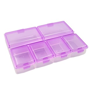 随身小药盒 透明塑料小号盒子6格便携分装药片盒迷你小收纳盒药箱