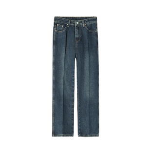 MRCYC九分牛仔裤男士秋冬季韩系宽松高级感复古直筒百搭休闲裤子