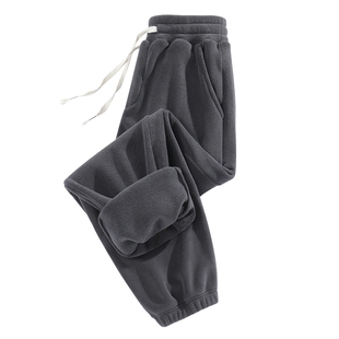 班尼路S&K系列摇粒绒裤子男款冬季加绒加厚保暖卫裤冲锋裤内胆男A