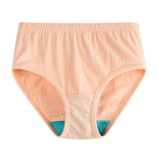 4条装 ab内裤女纯棉高腰抗菌短裤宽松大码中老年妈妈三角裤头2822