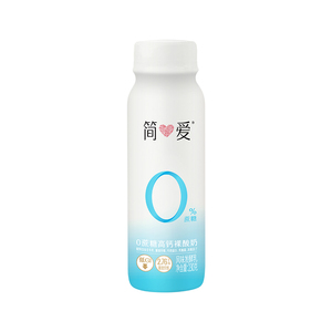 【奚梦瑶同款酸奶】简爱0%蔗糖高钙酸奶230g*12瓶低GI低温酸奶