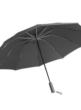 空谷黑胶十骨照明伞防回弹晴雨伞