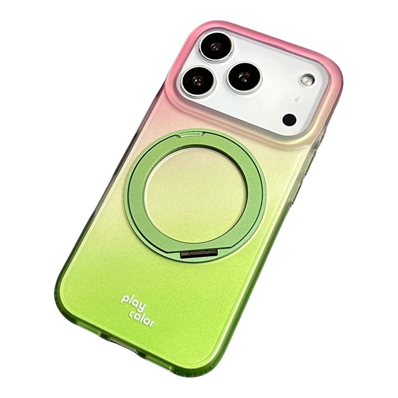 iPhone马卡龙磁吸支架磨砂壳