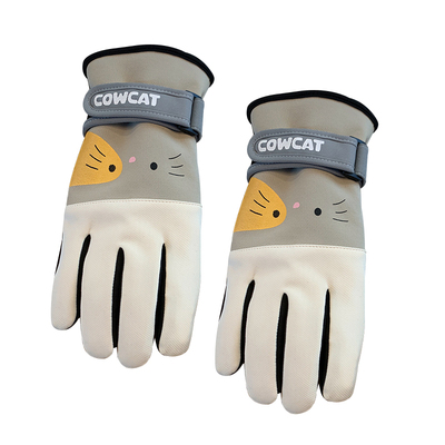 冬季可爱加绒加厚女款保暖手套