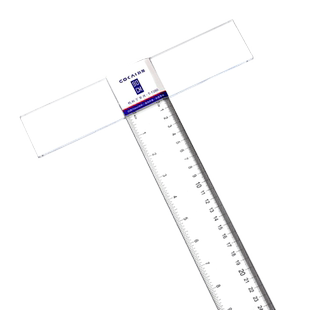 丁字尺工程制图绘图专用t型尺60厘米大学生建筑机械土木尺子t字尺45 80 90 100 120cm学生用有机塑料透明直尺