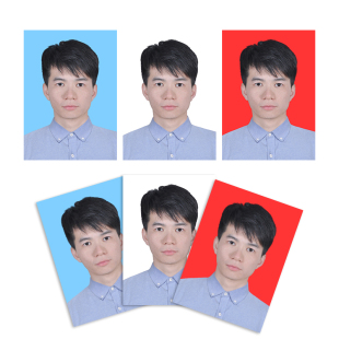 香港证件相柯达冲印数码影像剪裁冲晒贴纸相片打印证件照换底色