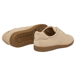 GEOX杰欧适秋冬真皮透气棕色板鞋德训鞋运动休闲男鞋