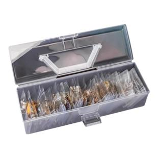 防氧化首饰盒耳环耳钉项链手饰戒指收纳盒手提便携桌面防尘透明盒
