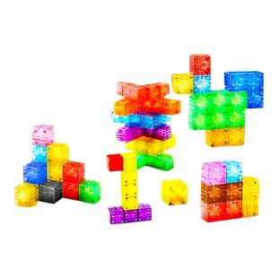 百变透明磁力方块儿童积木大颗粒磁性几何正方体益智早教拼装玩具