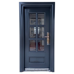 锌合金别墅玻璃阳台后门进户门乡村家用单门农村自建房入户防盗门