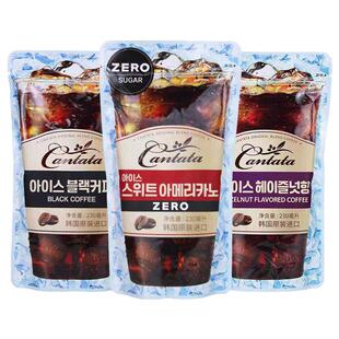 乐天韩国康塔塔榛子味拿铁即饮咖啡袋装浓郁的口感外带便捷美味
