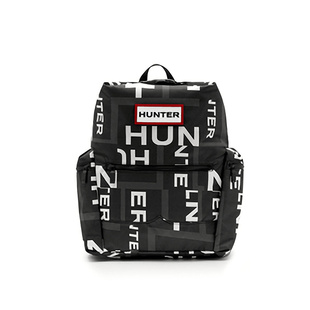 HUNTER男女同款字母logo双肩背包书包顶扣尼龙防泼水旅行背包大号
