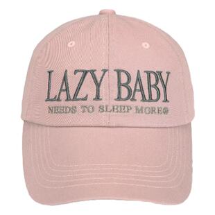 Lazyz韩国设计师小众品牌2025年纯棉鸭舌帽新品字母刺绣棒球帽女