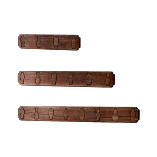 木町进门玄关墙壁挂衣钩强力粘胶免打孔衣帽承重架高档实木挂衣钩