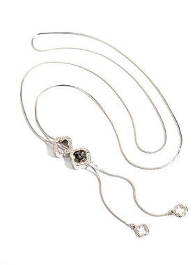 四叶草女潮长款装饰挂件毛衣项链