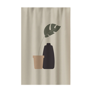 衣柜防尘帘免打孔无门柜子遮挡帘书柜置物架滑轨式拉帘鞋柜遮丑帘