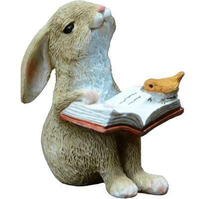 可爱庭院树脂摆件兔子装饰品