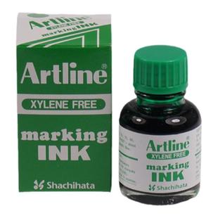 日本旗牌雅丽Artline记号笔用补充墨水60ml红色蓝色黑色绿色大头笔补充液墨水 不含二甲苯ESK-20-30-60