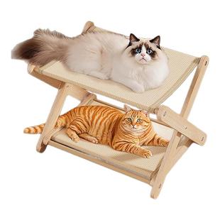 猫抓板耐磨不掉屑剑麻猫窝耐抓可折叠双层超大号躺椅猫爪板免安装