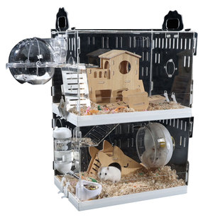 仓鼠笼子专用金丝熊宝宝窝亚克力双层豪华套餐超大别墅用品大全套