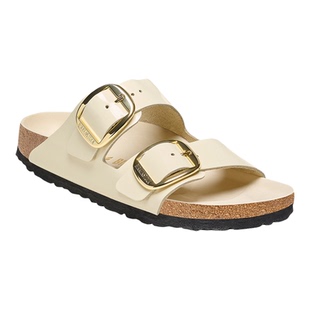BIRKENSTOCK勃肯德国进口大扣女款牛皮革漆皮亮面Arizona双扣拖鞋