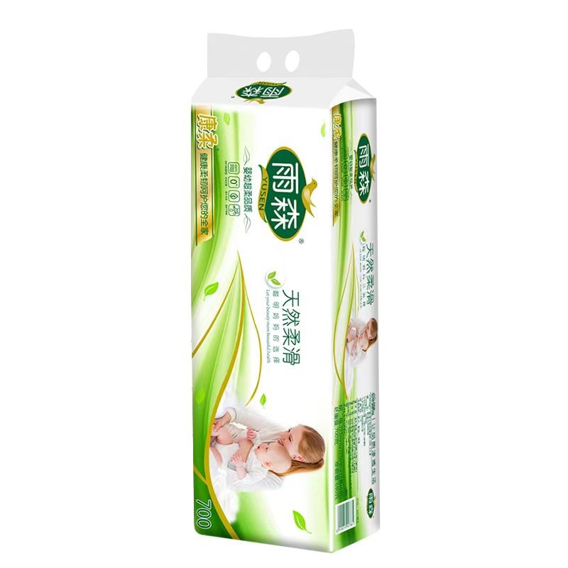 雨森妇婴干湿两用6层加厚无芯纸