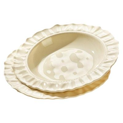 墨色草帽盘意面盘盘陶瓷不规则