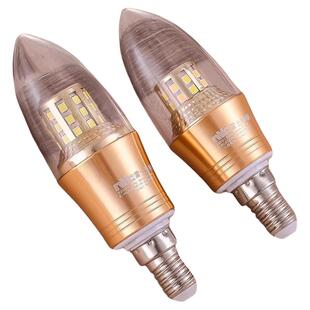 雷士照明e27e14螺口LED玉米灯泡吊灯光源超亮节能蜡烛灯尖泡三色