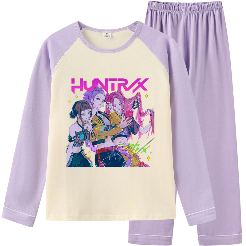 kpop猎魔女团儿童睡衣 kpop demon hunters衣服女 猎魔女团家居服