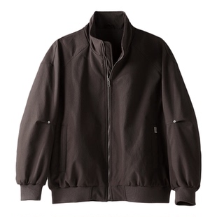 LUUD 户外休闲防风保暖白鸭绒夹克外套金属拼接装饰立领羽绒服男