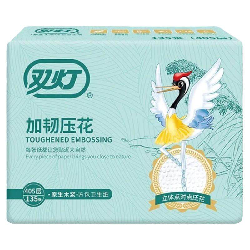 双灯加韧卫生纸405层10包整箱装