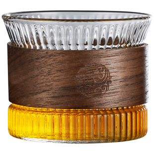 小茶杯主人杯单杯玻璃品茗杯日式功夫茶客人杯个人专用茶道杯茶具