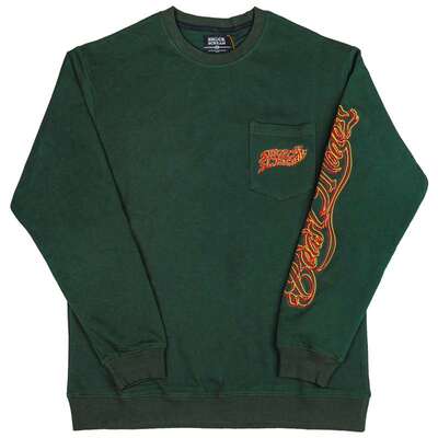 SHOCKSCREAM火焰字体毛圈卫衣