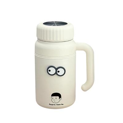 高颜值带把手陶瓷内胆保温杯